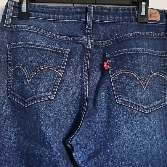 Levi's Womens Dark Blue Straight Leg Jeans - Picture 3 of 8